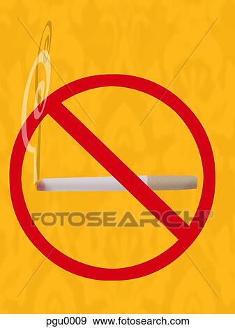 Stock Illustration - No smoking sign. Fotosearch