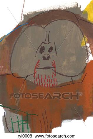 Orangutan View Large Illustration Stock Illustration - Orangutan. Fotosearch