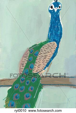 Clipart - Peacock. Fotosearch