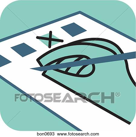 Person filling form View Large Illustration Drawing - Person filling form. Fotosearch
