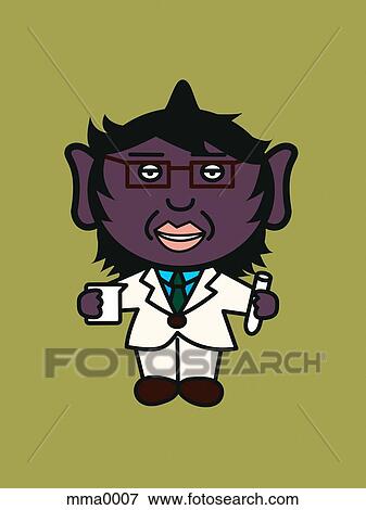 Stock Illustration - Purple man against green background. Fotosearch