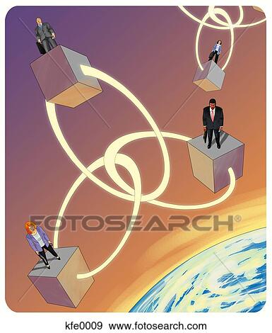 The building blocks of business synergy View Large Illustration Stock Illustration - The building blocks of business synergy. Fotosearch