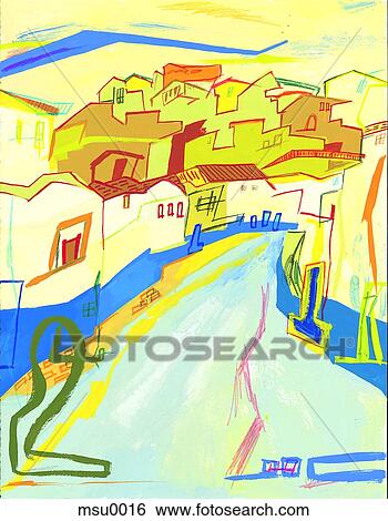 Stock Illustration - Urban scene. Fotosearch