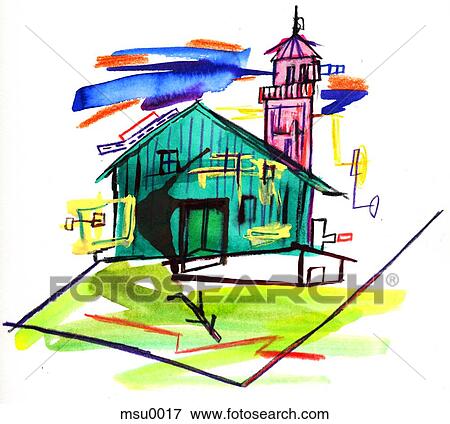 Stock Illustration - Urban scene. Fotosearch