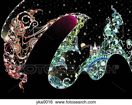 Stock Illustration - Whimsical Pattern. Fotosearch