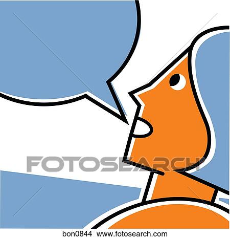 Woman with speech bubble View Large Illustration Stock Illustration - Woman with speech bubble. Fotosearch