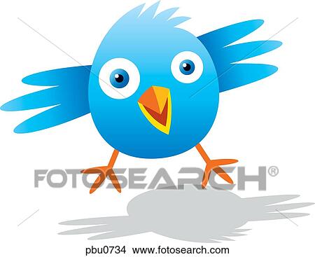 A blue bird View Large Illustration Stock Illustration - A blue bird. Fotosearch