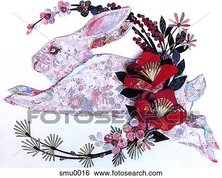 A bunny rabbit collage View Large Illustration Stock Illustration - A bunny rabbit collage. Fotosearch