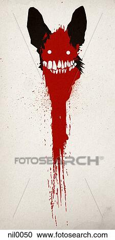 Clipart - A devilish creature. Fotosearch
