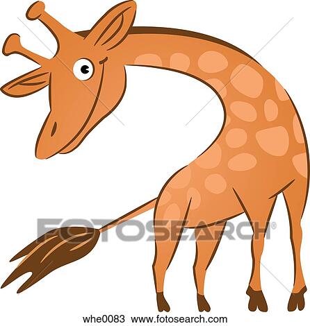 A giraffe View Large Illustration Drawing - A giraffe. Fotosearch