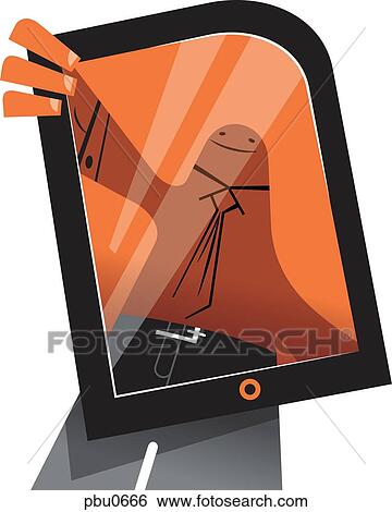 Stock Illustration - A hand held technological device. Fotosearch