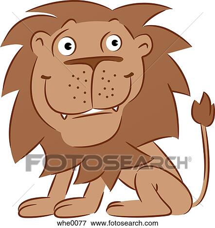 A lion View Large Illustration Stock Illustration - A lion. Fotosearch