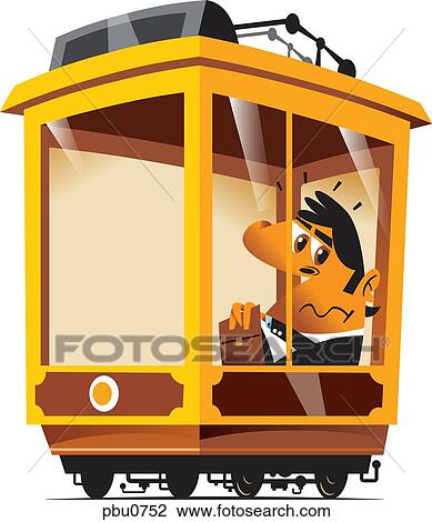 A man in a train car View Large Illustration Drawing - A man in a train car. Fotosearch