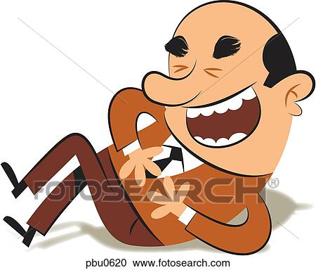 A man on the floor laughing View Large Illustration Clipart - A man on the floor laughing. Fotosearch