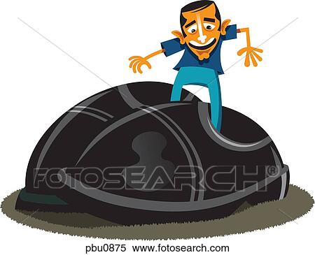 A man wearing extremely large shoes View Large Illustration Stock Illustration - A man wearing extremely large shoes. Fotosearch