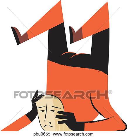 A man with his legs up in the air View Large Illustration Stock Illustration - A man with his legs up in the air. Fotosearch