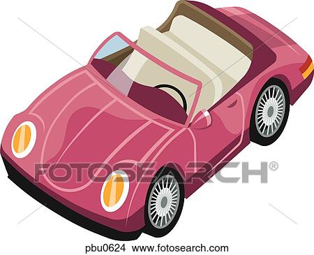A pink car View Large Illustration Stock Illustration - A pink car. Fotosearch