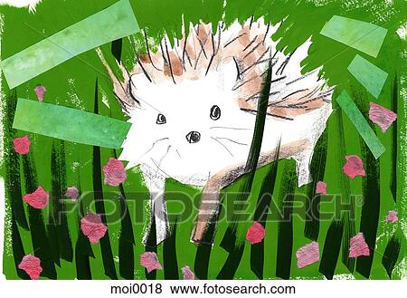 Stock Illustration - A porcupine. Fotosearch