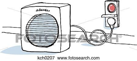 A portable fan View Large Illustration Stock Illustration - A portable fan. Fotosearch