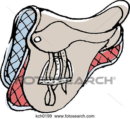 A saddle View Large Illustration Stock Illustration - A saddle. Fotosearch