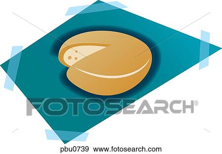 A slice of cheese covered in wax View Large Illustration Stock Illustration - A slice of cheese covered in wax. Fotosearch