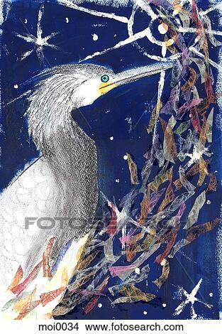 A stork View Large Illustration Stock Illustration - A stork. Fotosearch