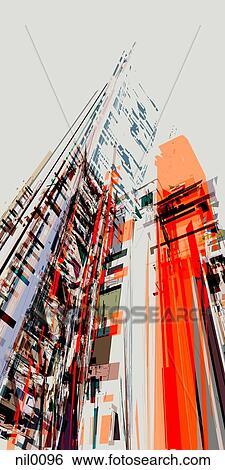 Stock Illustration - A tall building. Fotosearch