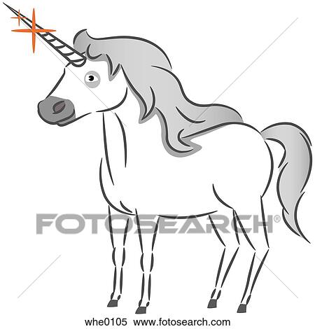 Stock Illustration - A unicorn. Fotosearch