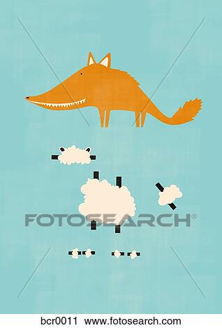 A wolf in sheep's clothing View Large Illustration Clip Art - A wolf in sheep's clothing. Fotosearch