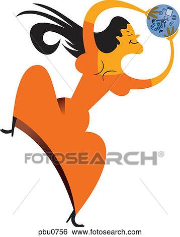 A woman holding a circle filled with a euro currency symbol, a wrench, gears, and a document View Large Illustration Stock Illustration - A woman holding a circle filled with a euro currency symbol, a wrench, gears, and a document. Fotosearch