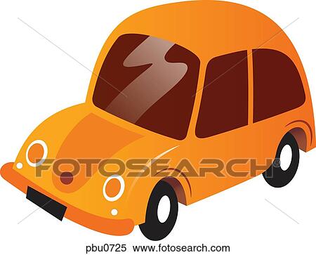 An orange car View Large Illustration Stock Illustration - An orange car. Fotosearch