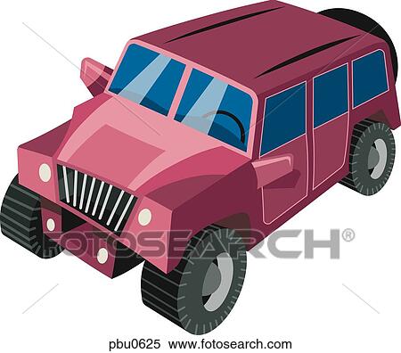 Stock Illustration - An SUV. Fotosearch