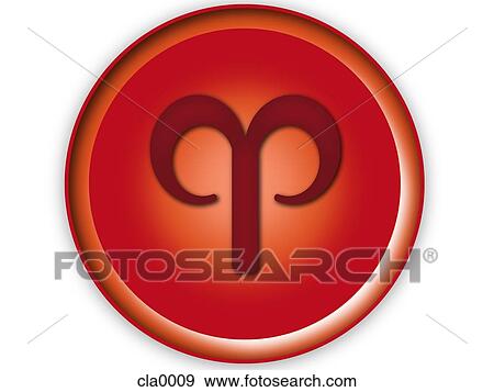 aries horoscope symbol View Large Illustration Stock Illustration - aries horoscope symbol. Fotosearch