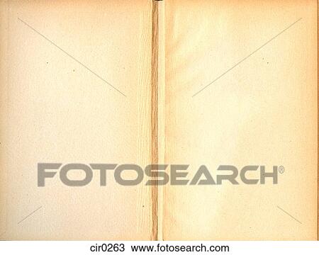  Blank pages of a book Drawing cir0263 Fotosearch