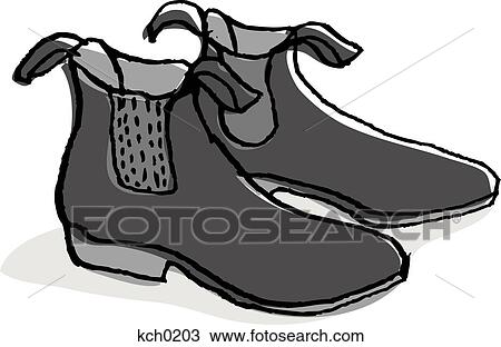 Boots for riding a horse View Large Illustration Drawing - Boots for riding a horse. Fotosearch