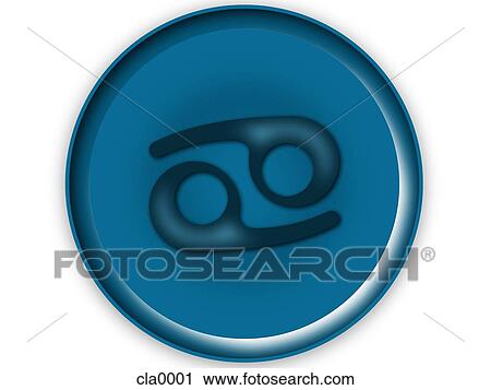 cancer horoscope symbol View Large Illustration Clip Art - cancer horoscope symbol. Fotosearch