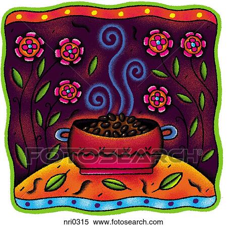 Stock Illustration - Chili in a pot. Fotosearch
