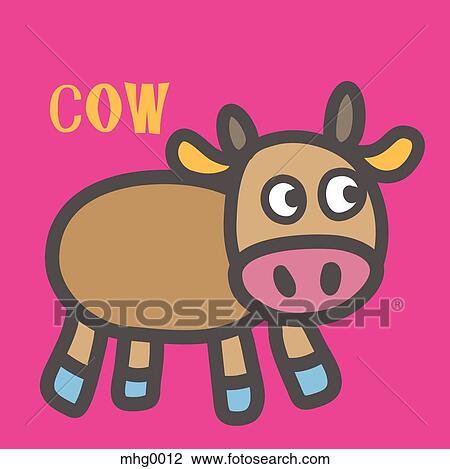 Cow View Large Illustration Drawing - Cow. Fotosearch
