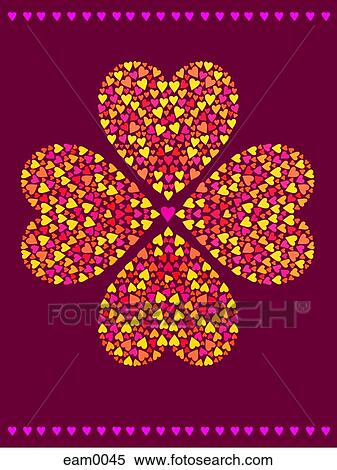 Four hearts made of smaller hearts View Large Illustration Stock Illustration - Four hearts made of smaller hearts. Fotosearch