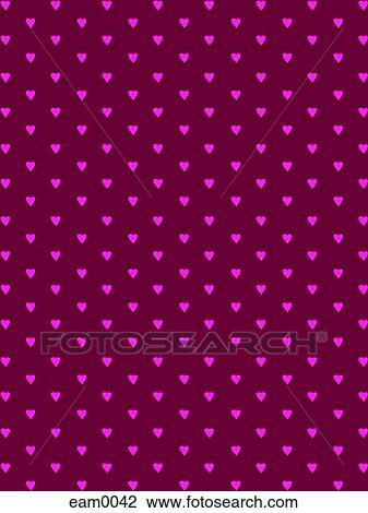 Heart pattern View Large Illustration Drawing - Heart pattern. Fotosearch