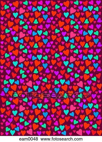 Stock Illustration - Heart pattern. Fotosearch