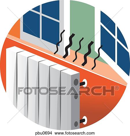 Stock Illustration - Heat escaping from an open window. Fotosearch