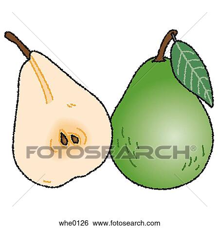 Pear View Large Illustration Stock Illustration - Pear. Fotosearch