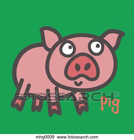Pig View Large Illustration Stock Illustration - Pig. Fotosearch