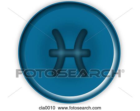 pisces horoscope symbol View Large Illustration Clipart - pisces horoscope symbol. Fotosearch