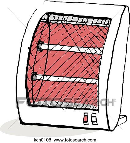 Stock Illustration - portable heater. Fotosearch