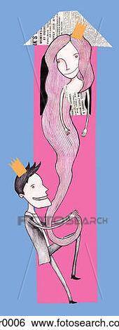 Rapunzel View Large Illustration Stock Illustration - Rapunzel. Fotosearch