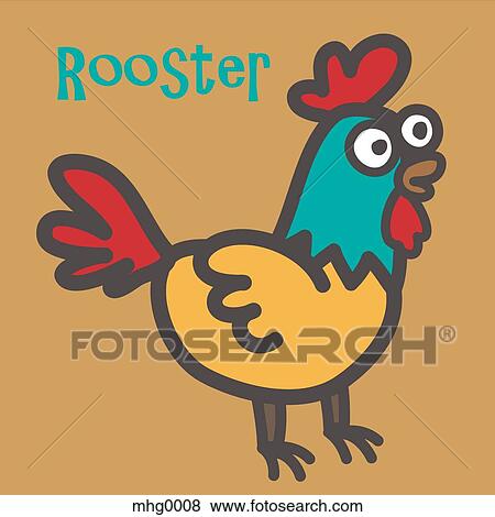 Rooster View Large Illustration Stock Illustration - Rooster. Fotosearch