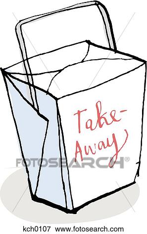 Stock Illustration - take away container. Fotosearch