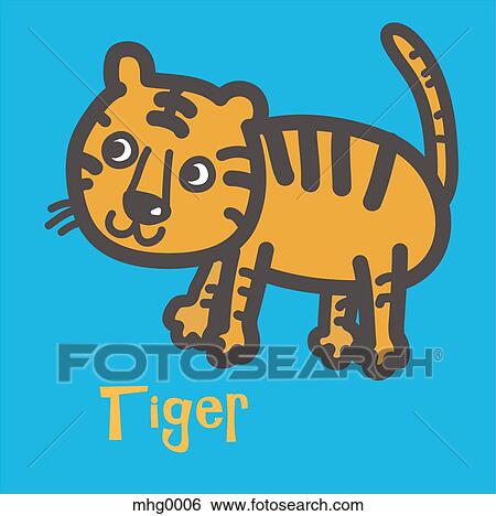 Tiger View Large Illustration Stock Illustration - Tiger. Fotosearch